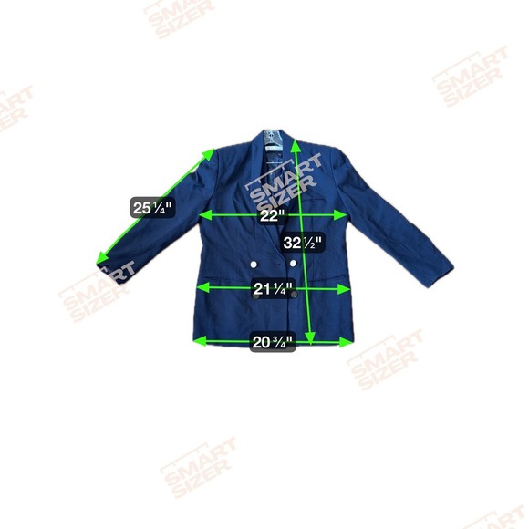 DANA BUCHMAN Navy Wool Double Breasted Blazer Shawl Collar Elegant Women's 14 - Picture 3 of 8